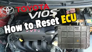 TOYOTA VIOS How To Reset ECU | TOYOTA IDLE RELEARN