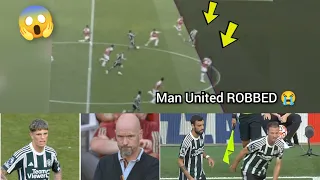 Madness! Man United ROBBED by Arsenal VAR referees ! How is this Garnacho goal offside?!