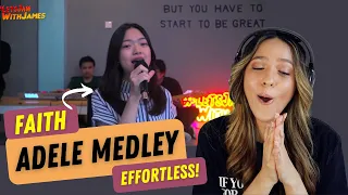 FIRST TIME hearing Faith ft. Fivein -  ADELE SONGS MEDLEY #LetsJamWithJames | REACTION!!
