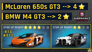 Asphalt 9 | McLaren 650s GT3 to 4 stars & BMW M4 GT3 to 2 stars | RTG #572