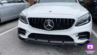 GT R  FRONT GRILLE AND FRONT  LIP SPLITTER   FOR AMG C 43