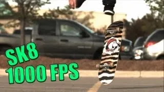 Flat Ground Trick (1000 FPS Slow Motion) Skate