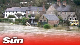 Storm Franklin floods BATTER UK as homes are submerged & evacuated in severe weather