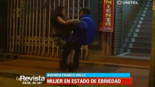 Mujer se excede con el consumo de bebidas alcohólicas y es atracada en El Alto