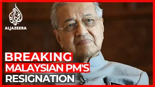 Malaysian Prime Minister Mahathir resigns