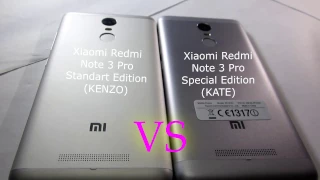 XIaomi Redmi Note 3 Pro Kenzo vs Xiaomi Redmi Note 3 Special Edition Kate