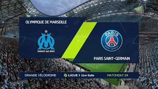 Marseille vs PSG | Ligue 1 - 26th February 2023 | Full Match - FIFA 23