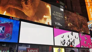 Time Square New York Christmas 2019 Ads