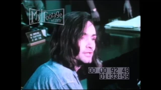 1970 Charles Manson Giving Interview In Court