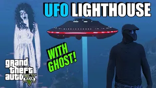 New UFO Location LIGHTHOUSE - How To Find The UFO | Special Ghost Edition - GTA 5 ONLINE