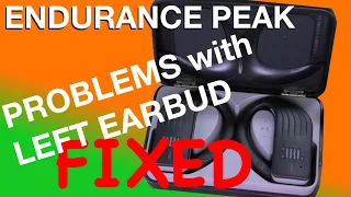 FIXING JBL ENDURANCE PEAK   Left earbud not working (how to)