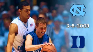 UNC Basketball: #2 North Carolina vs #7 Duke | 2009 Senior Night | Full Game