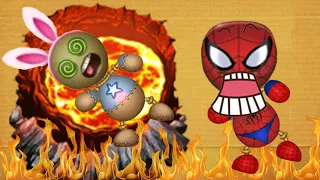 Volcano vs Spiderman Buddy | Kick The Buddy 2