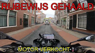 Motor rit / vlog #4 RIJBEWIJS GEHAALD & MOTOR VERKOCHT