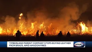 Timberland parent company stops buying leather from Brazil amid Amazon fires
