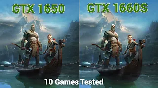 Nvidia GTX 1650 vs GTX 1660 Super  | 10 Games Tested