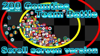 Team Battle Race [ Scroll screen version ] ~200 countries marble race #33~| Marble Factory