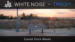 Sunset Dock Waves 10 Hour Sleep Sound - Black Screen