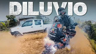 GRAN TORMENTA ENTRANDO a VERACRUZ en MOTO desde OAXACA y TENSIÓN en EL AMBIENTE ⛈ Episodio 230