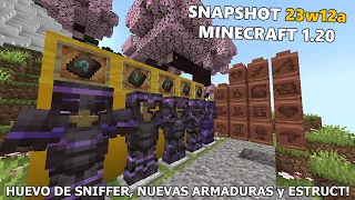 SNAPSHOT 23w12a con NUEVAS ESTRUCTURAS - Minecraft 1.20 - Video noticia/crítica