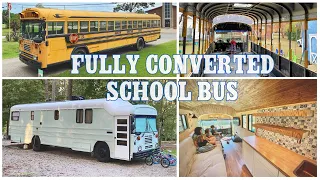 Family of 5 Build Their Dream Skoolie! *2 YEAR TIMELAPSE* Full Time Living! ￼