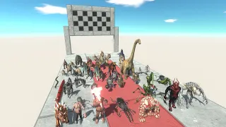 Speed Race Carnivore vs Herbivore Dinosaurs Chasing Animals - Animal Revolt Battle Simulator