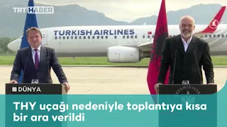 Arnavutluk'taki basın toplantısına THY arası