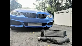 BMW F32 N55 435i Intercooler & Charge Pipe Install (FMIC Fits: 1,2,3,4,x, Series) w/ test run!