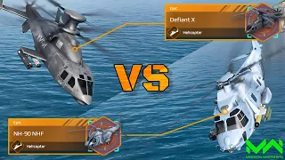 NH-90 NHF VS Defiant X | Epic Helicopter Comparison | Modern Warships