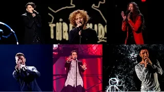 My Top 50 Eurovision Solo Male Entries (1999 - 2018)