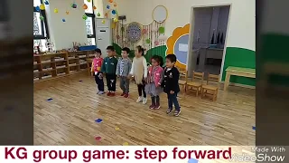 130- ESL flashcards game for KG - One Step forward or frog jump