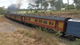 R766 5917 steaming to Canberra seen here near Bargo