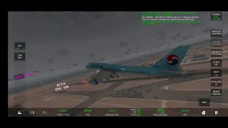 RFS Korean air Inchenon - beijing but AP fail when land