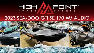 2023 SEA DOO GTI SE 170 W/AUDIO - ICE METAL/NEO MINT **360' DETAILED VIEW**