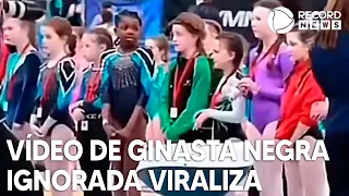 Vídeo de ginasta negra ignorada em premiação viraliza e Simone Biles lamenta