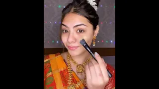 Wedding makeup| Indian wedding makeup| Cute Girl 💄❤️| love 💖 makeup #short #makeup