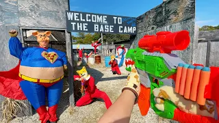Nerf War | Amusement Park Battle 28 (Nerf First Person Shooter)