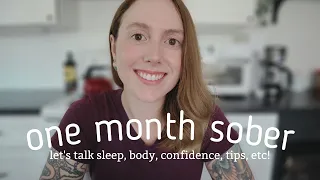 ONE MONTH SOBER FROM ALCOHOL 🥂🚫 let's chat mental health, body, sleep, cravings, and more