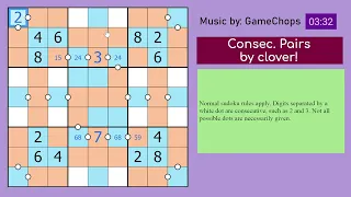 Genuinely Approachable Sudoku: Consec. Pairs | 22 March 2024