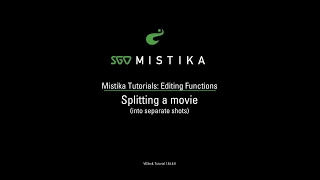 Sgo Mistika Color grading Editing Splitting a conform including Scene Detection