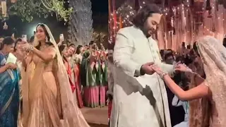 Anant and Radhika’s pre-wedding celebration, Ambani wedding, Radhika Merchant was emotional, Ambani