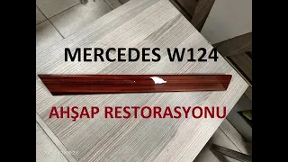 Mercedes W124 ahşap restorasyonu tüm aşamalar tek videoda Classic car wood restoration