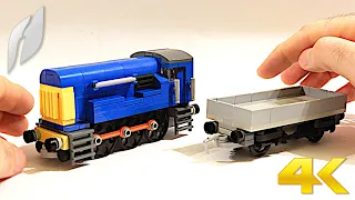 The British Rail Class 08 Shunter Locomotive with Flatbed Wagon (MOC - 4K)