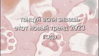 ~танцуй если знаешь этот новый тренд 2023 года~/котик раш