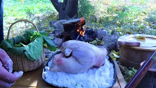 Salt Pie Chicken (Bushcraft) Most Epic Food