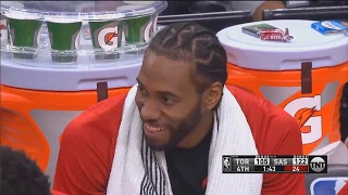 Kawhi Leonard Laughs At Spurs Crowd Chanting Overrated After Being Called A Traitor!