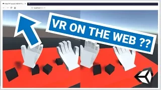 How to make VR on the Web - WebVR Unity tutorial
