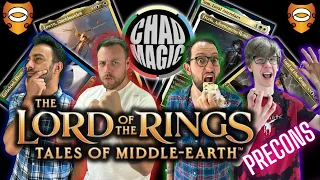 The Lord of the Rings EDH Precons! Frodo & Sam v Galadriel v Eowyn v Sauron | Commander Gameplay!