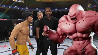 UFC4 Bruce Lee vs. Monster Shitake EA Sports UFC 4
