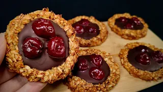 No added sugar! Healthy banana cookies without sugar and gluten! A simple oat dessert!